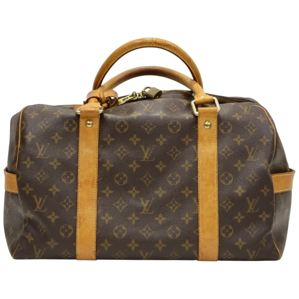 Louis Vuitton Carryall Monogram Hobo Shoulder Bag Canvas Leather Brown